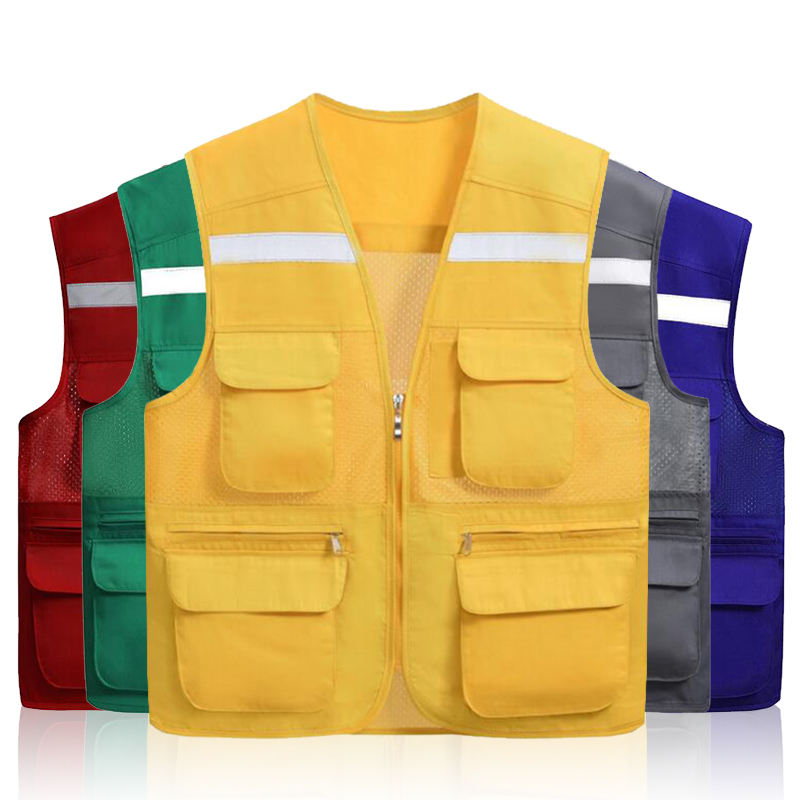Wholesale Security Vest | Custom Multi-Pocket Volunteer Work Vest