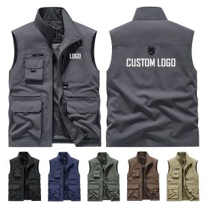 Wholesale Multi-Pocket Safari Vest | Men's Lightweight Outdoor Cargo Vest