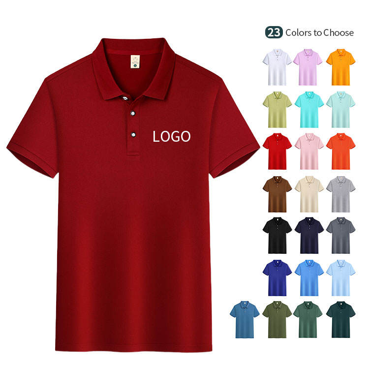 Wholesale Performance Polo Shirt Anti-pilling Solid Polyester Golf Wear