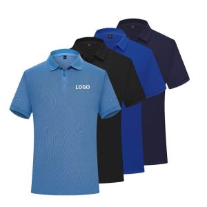 Wholesale Polo Shirt Silk Cotton Embroidery High Quality Plain Golf Wear