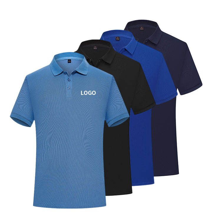 Wholesale Polo Shirt Silk Cotton Embroidery High Quality Plain Golf Wear